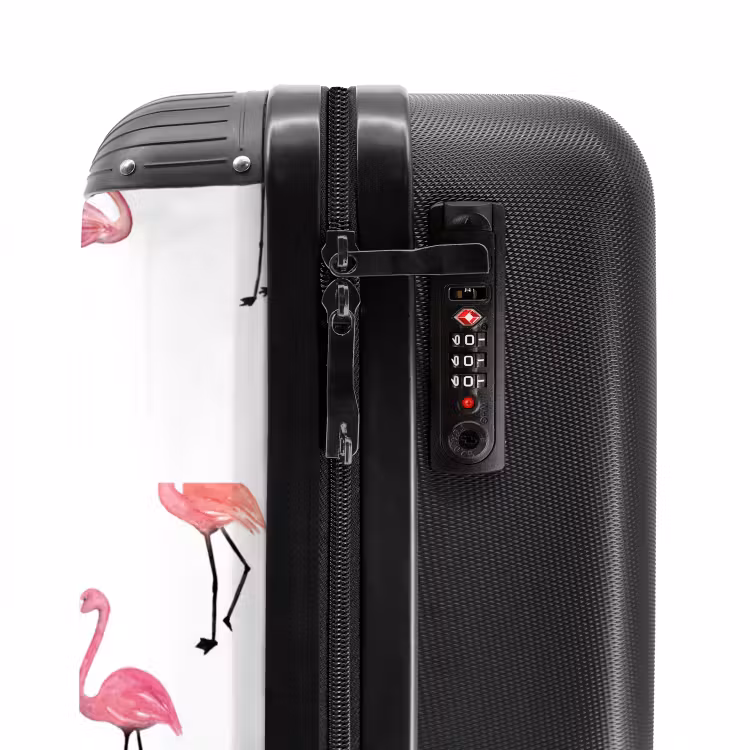 Valise avec nom - Fête de flamants — 5