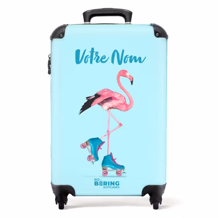 Valise avec nom - Flamant éclatant — 1