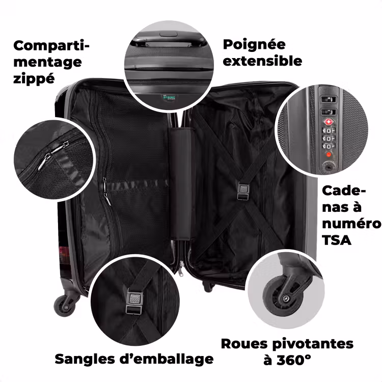 Valise avec nom - Fusée montante — 3