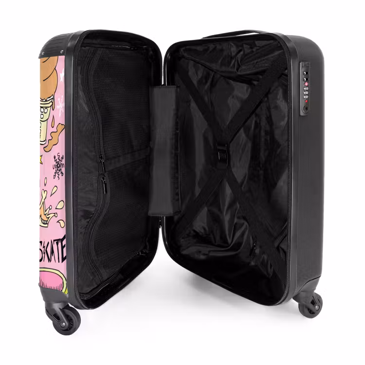 Valise avec nom - Gribouillis licorne — 4