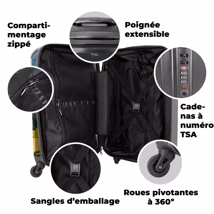 Valise avec nom - Jungle jurassique — 3