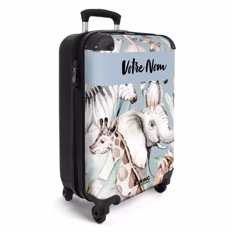 Valise avec nom - Jungle pastel — 2