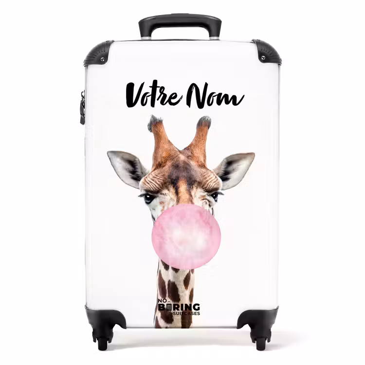 Valise avec nom - Kévin le masticateur rose — 1