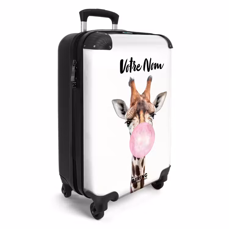 Valise avec nom - Kévin le masticateur rose — 2
