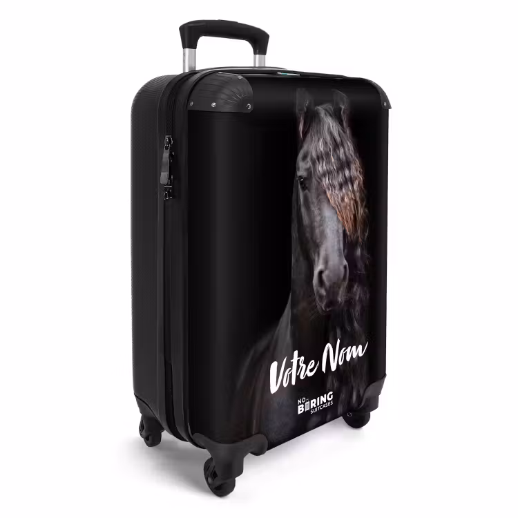 Valise avec nom - Élégance ébène — 2