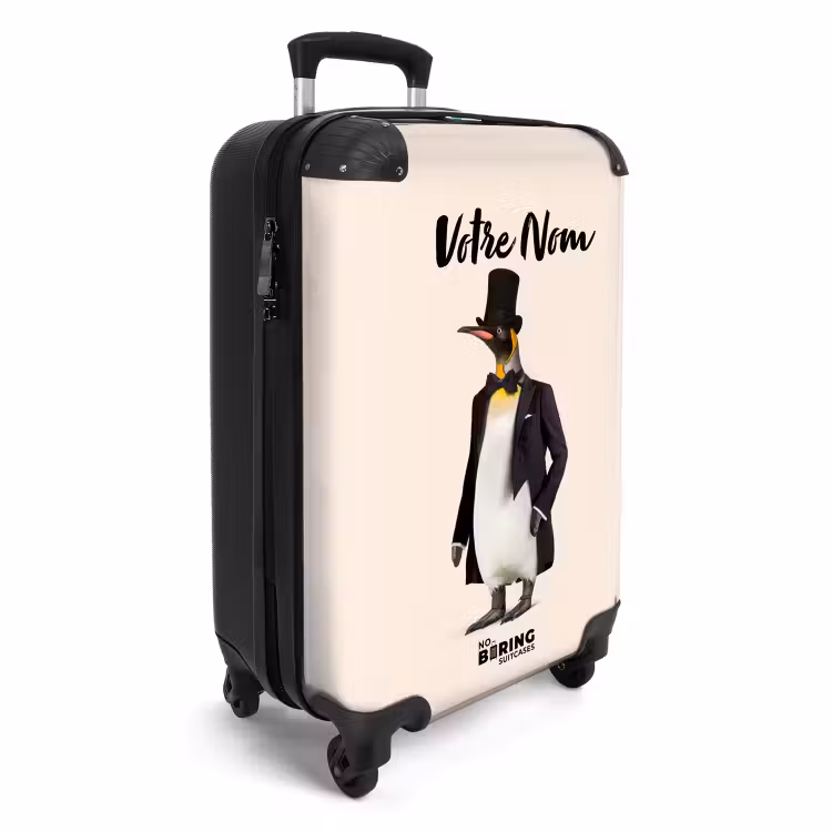 Valise avec nom - Pingouin en costume — 2