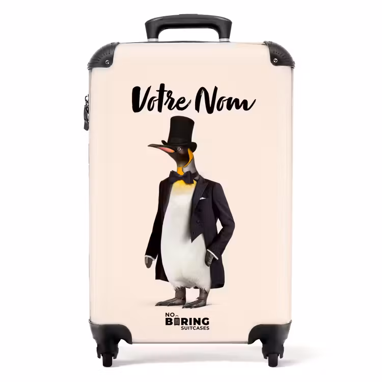 Valise avec nom - Pingouin en costume — 7