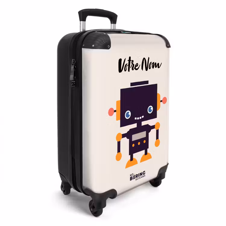 Valise avec nom - Pixel violet — 2