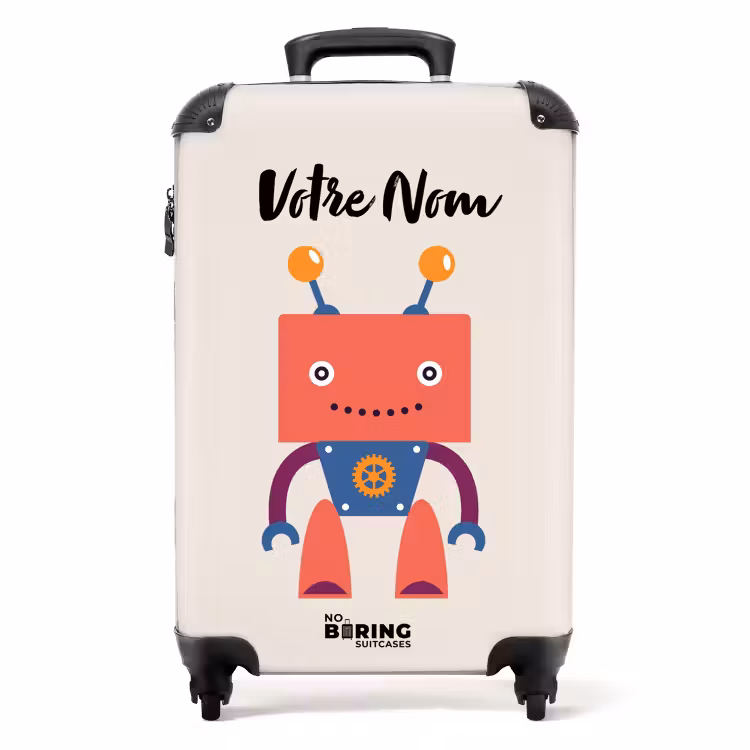 Valise avec nom - Robot bizarre — 1