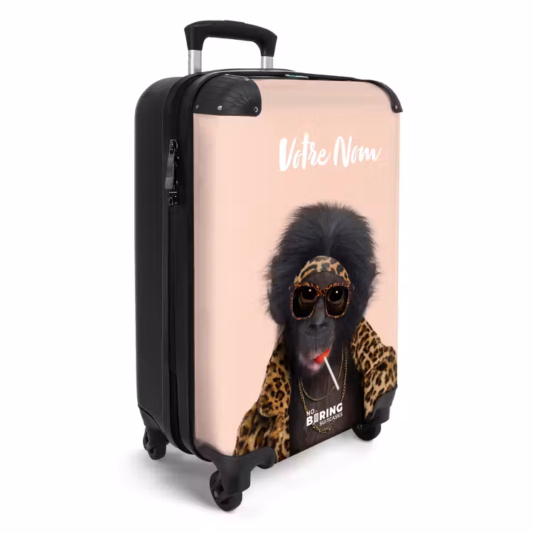 Valise avec nom - Singe avec sucette — 2