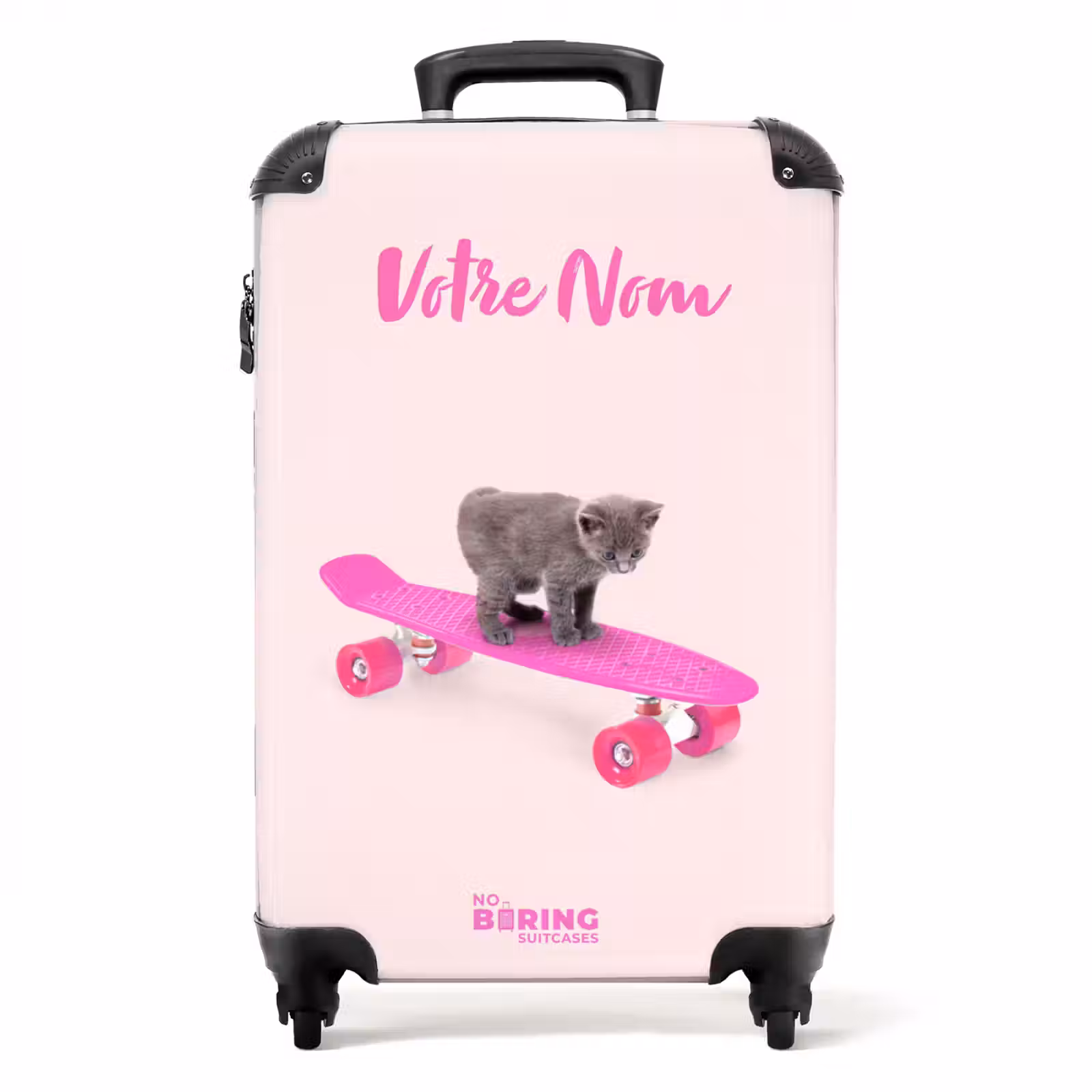 Valise avec nom - Moustaches roulantes — 1