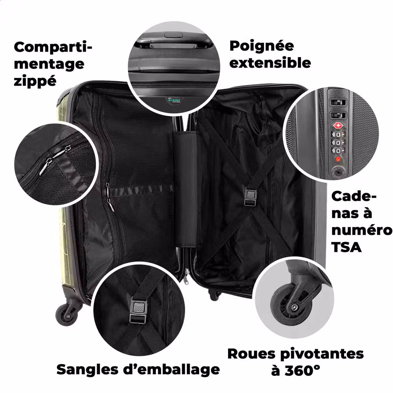 Valise avec nom - Âne en vadrouille — 1