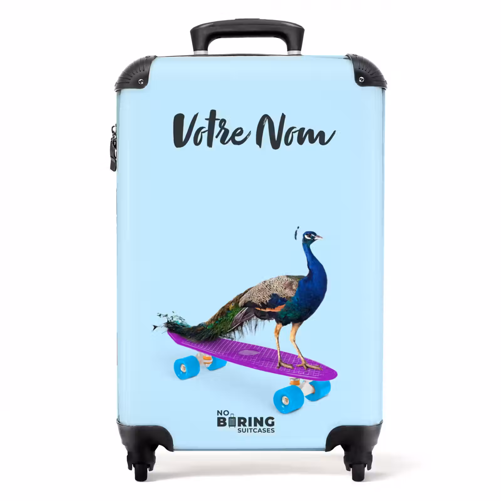 Valise avec nom - Paon passant — 1