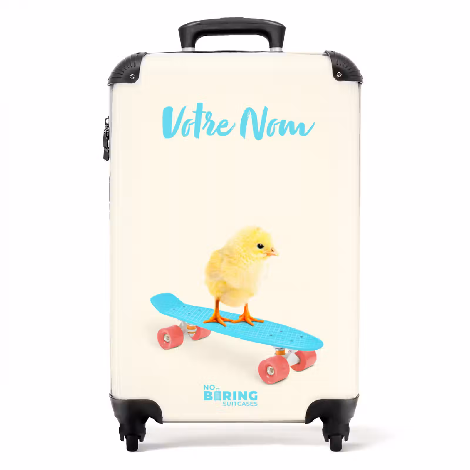 Valise avec nom - Poussin roulant — 1