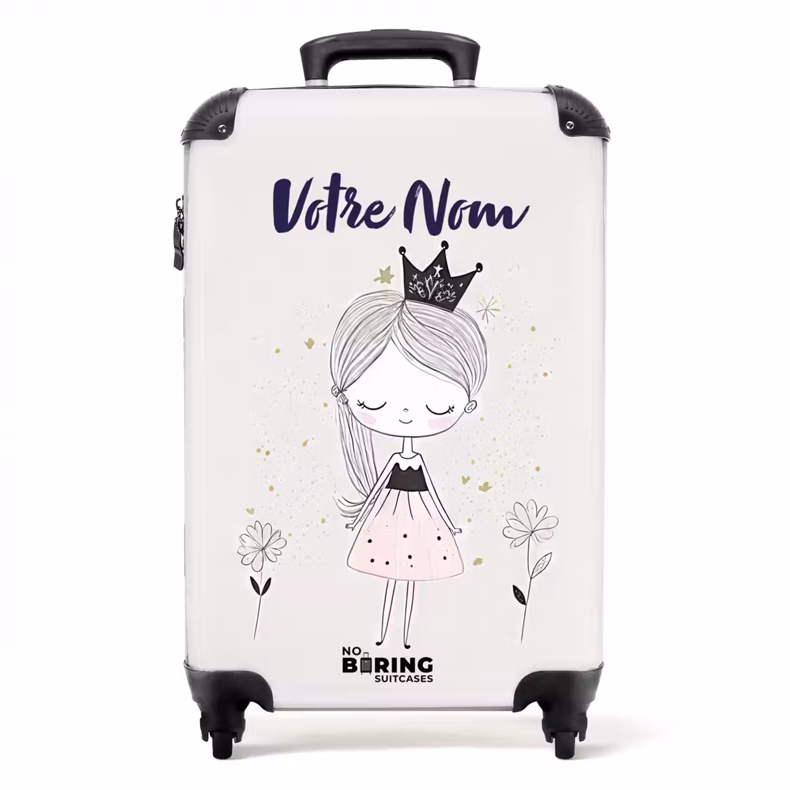 Valise avec nom - Princesse en robe noire — 1