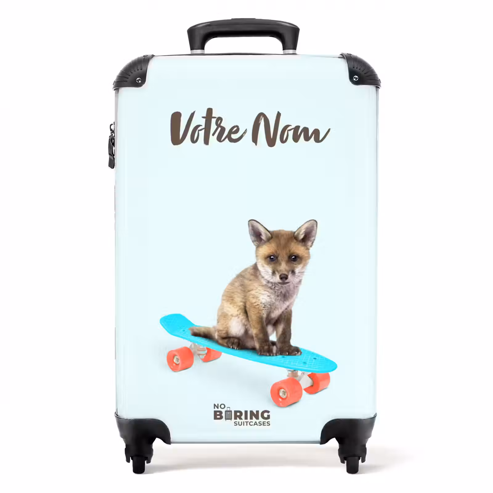 Valise avec nom - Renard roulant — 1