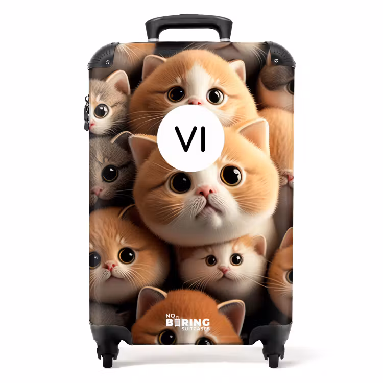Valise avec nom - Chatons câlins — 1