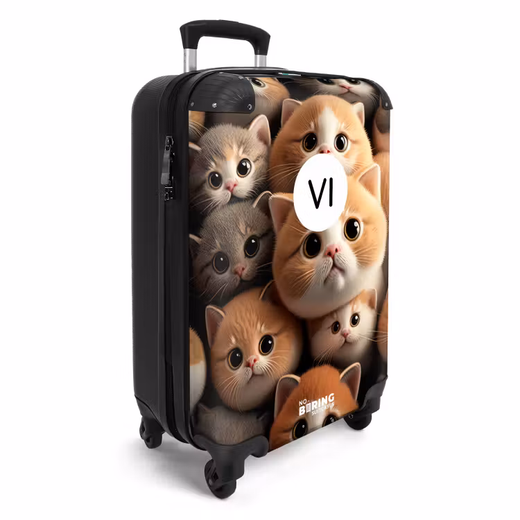 Valise avec nom - Chatons câlins — 2