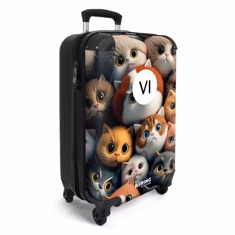 Valise avec nom - Chatons orange — 2