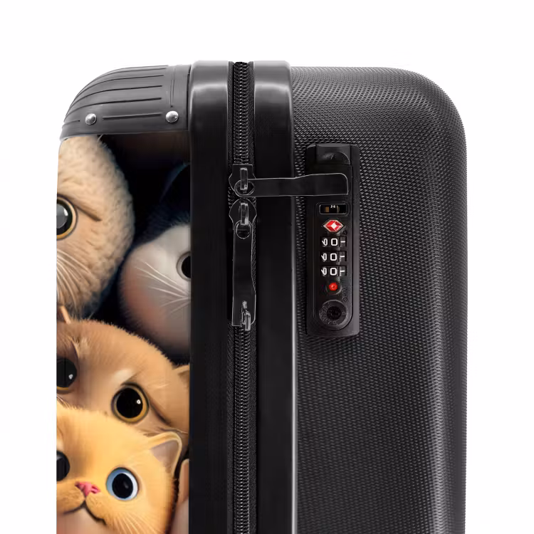 Valise avec nom - Chatons orange — 5