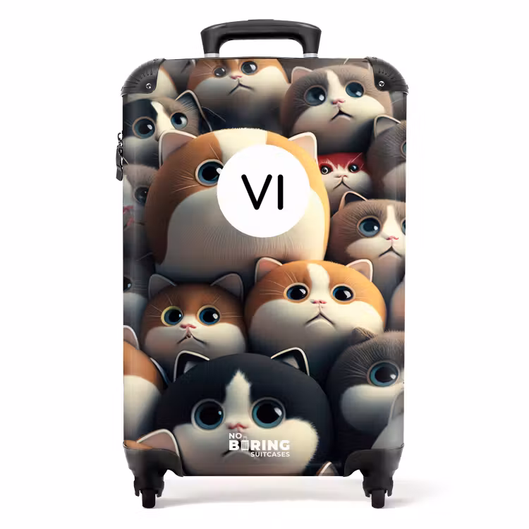 Valise avec nom - Chatons tachetés — 1