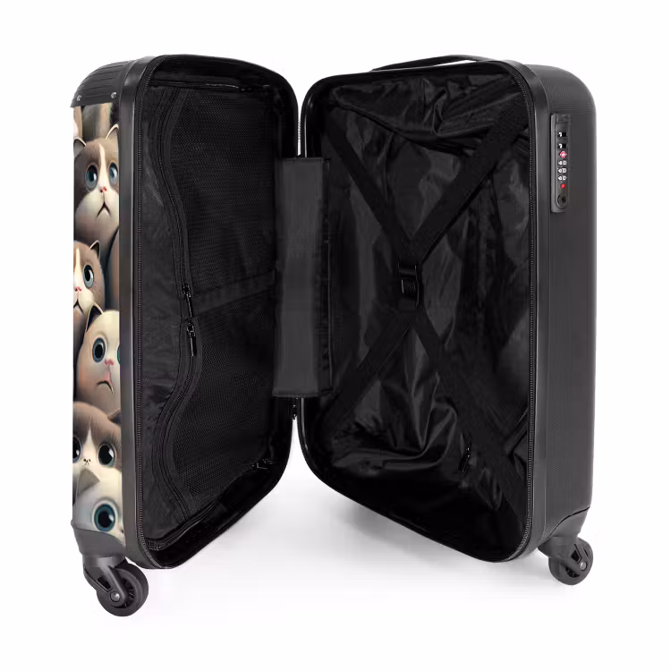 Valise avec nom - Chatons tachetés — 4