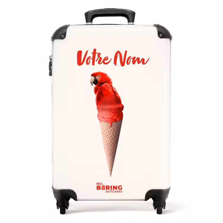 Valise avec nom - Cornet de perroquet — 1
