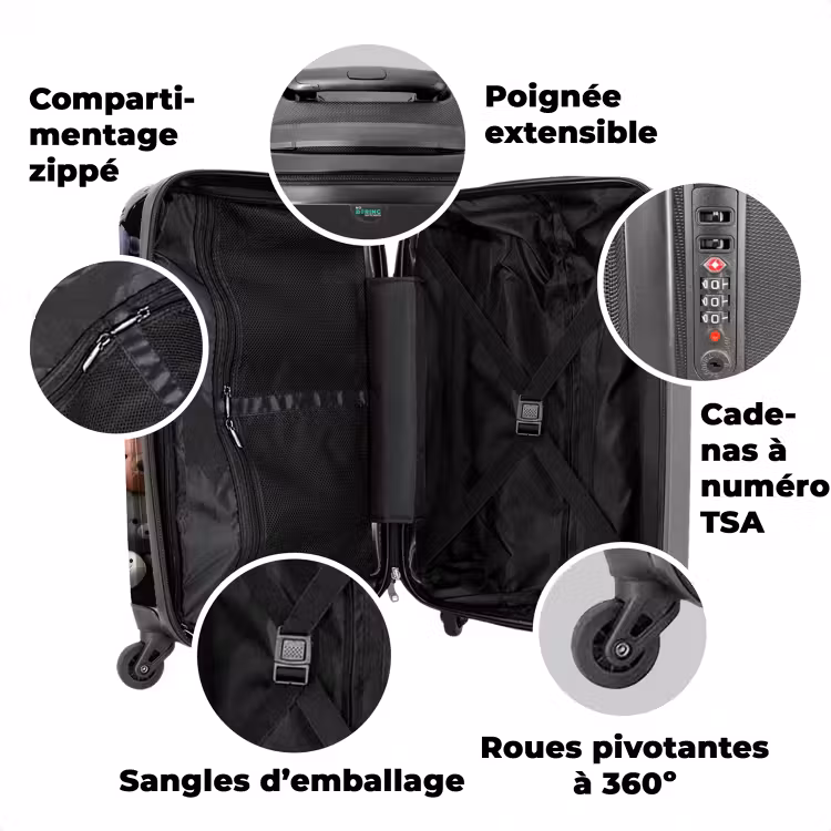 Valise avec nom - Fête des ours — 3