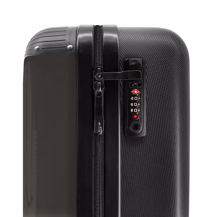 Valise avec nom - Flammes chaudes anthracite — 5