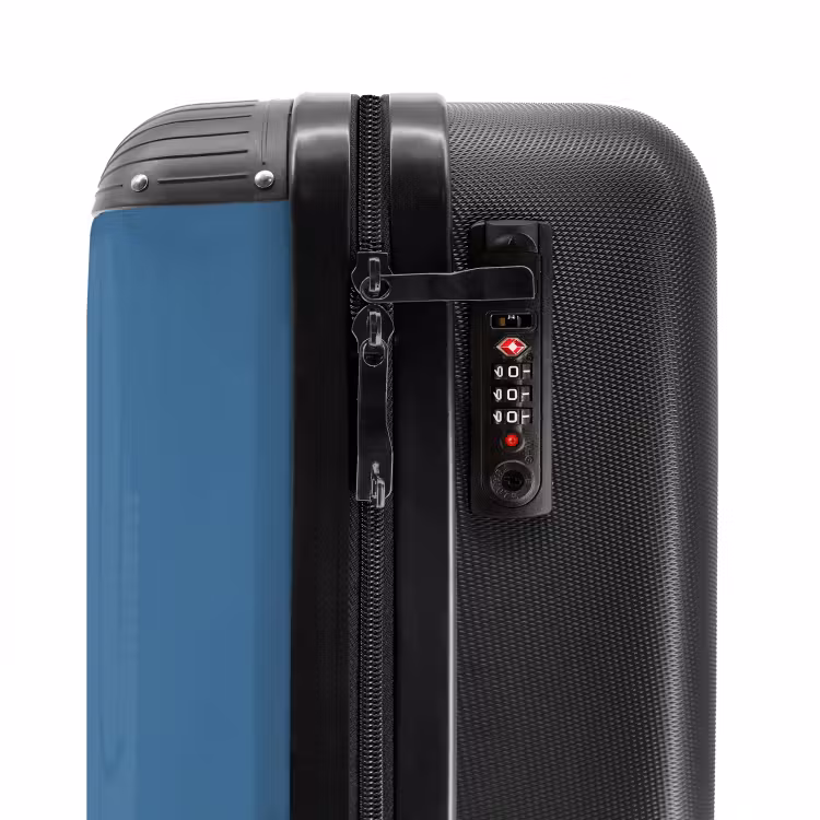 Valise avec nom - Flammes chaudes bleu — 5