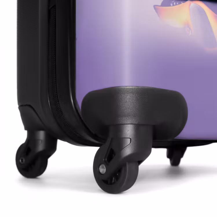 Valise avec nom - Flammes chaudes lilas — 6