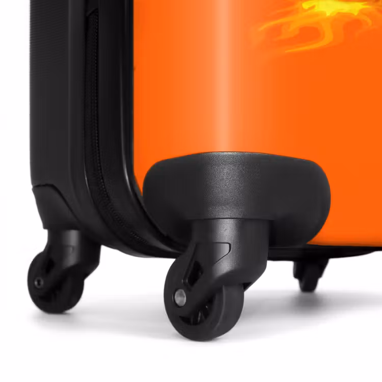 Valise avec nom - Flammes chaudes orange — 6