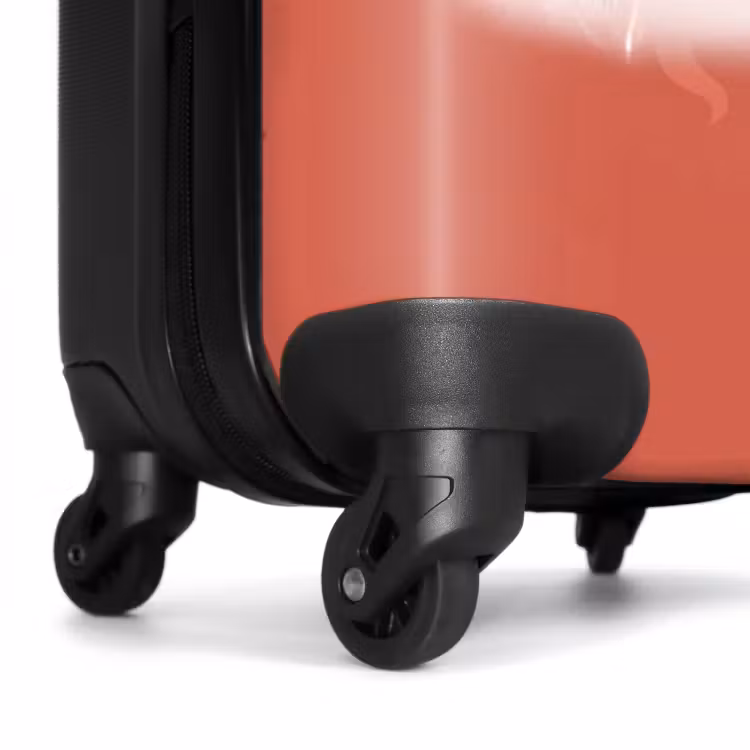 Valise avec nom - Flammes froides corail — 6