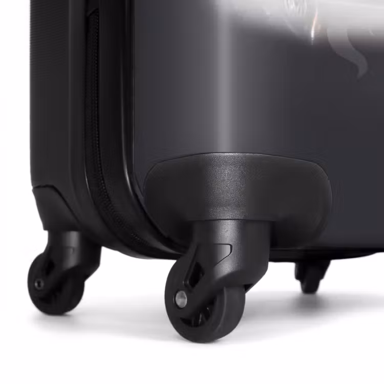 Valise avec nom - Flammes froides gris — 6