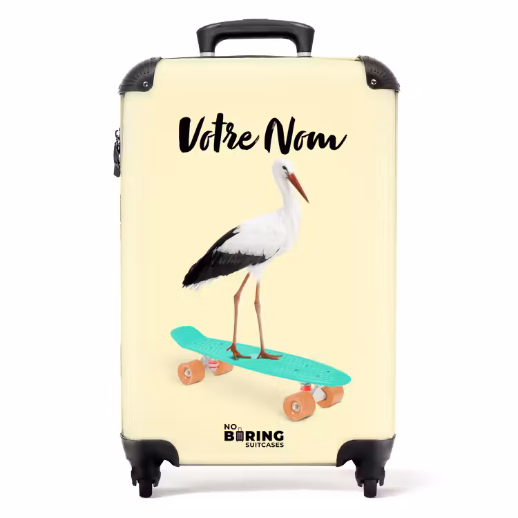Valise avec nom - Héron roulant — 1
