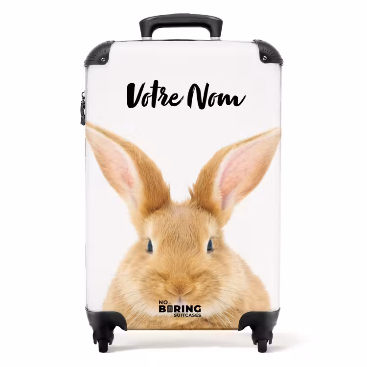 Valise avec nom - Jean le lapin — 1