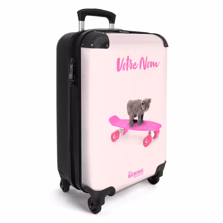 Valise avec nom - Moustaches roulantes — 2