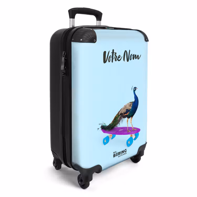 Valise avec nom - Paon passant — 3