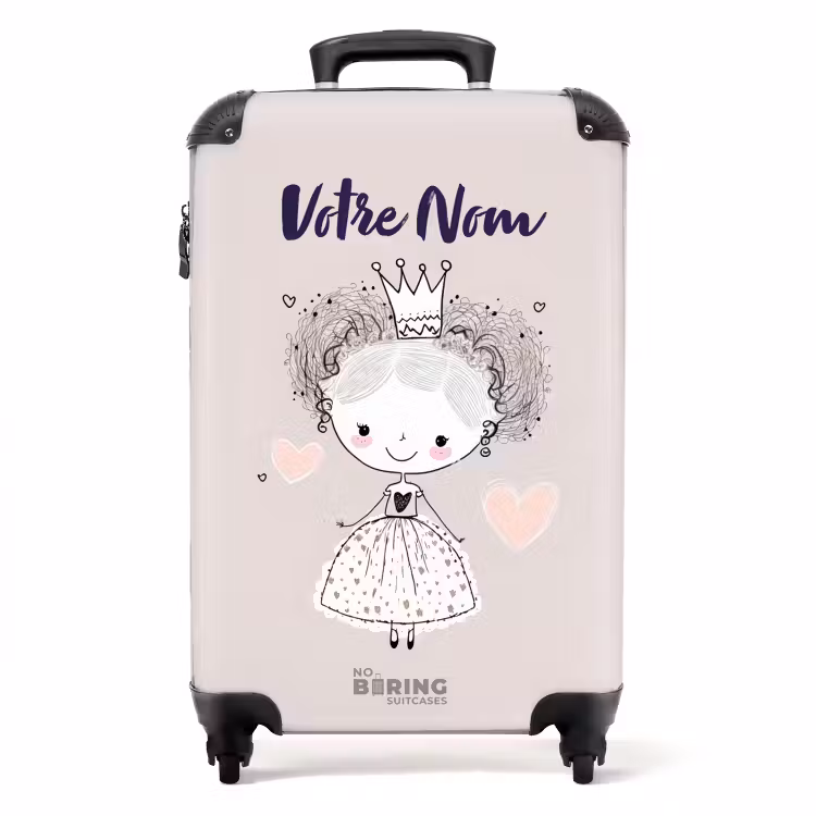 Valise avec nom - Princesse aux boucles — 1