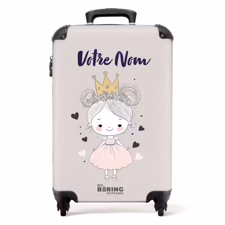 Valise avec nom - Princesse aux chignons — 1