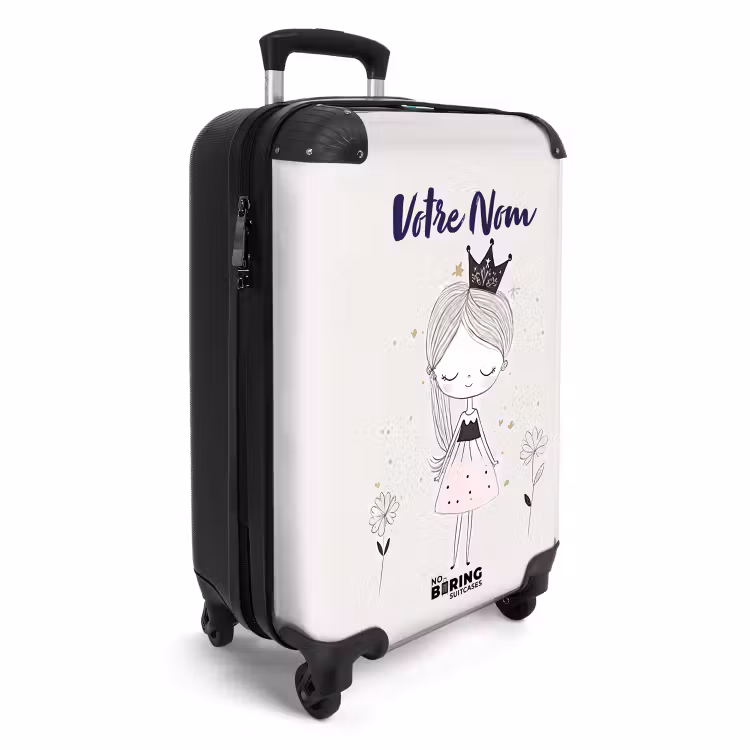 Valise avec nom - Princesse en robe noire — 2