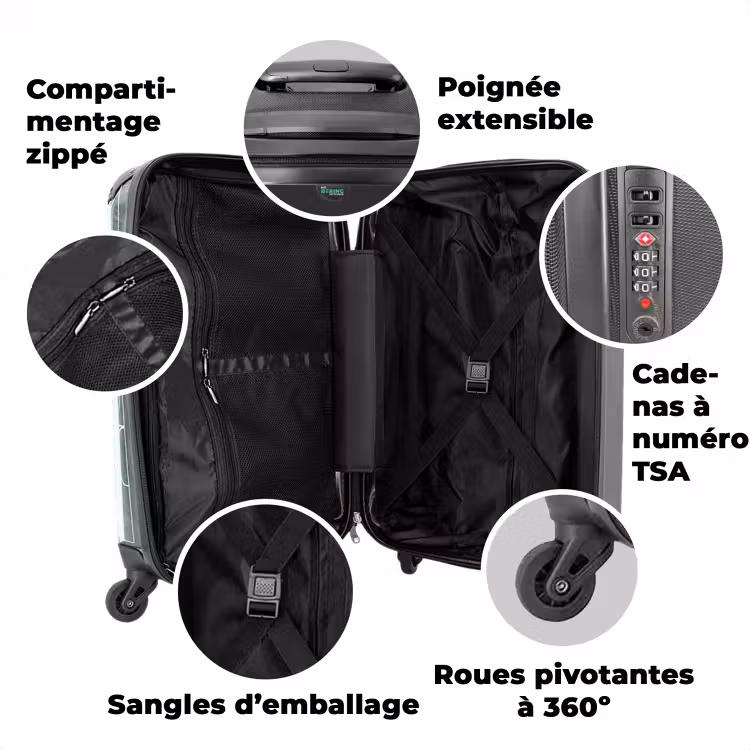 Valise avec nom - Renard roulant — 7