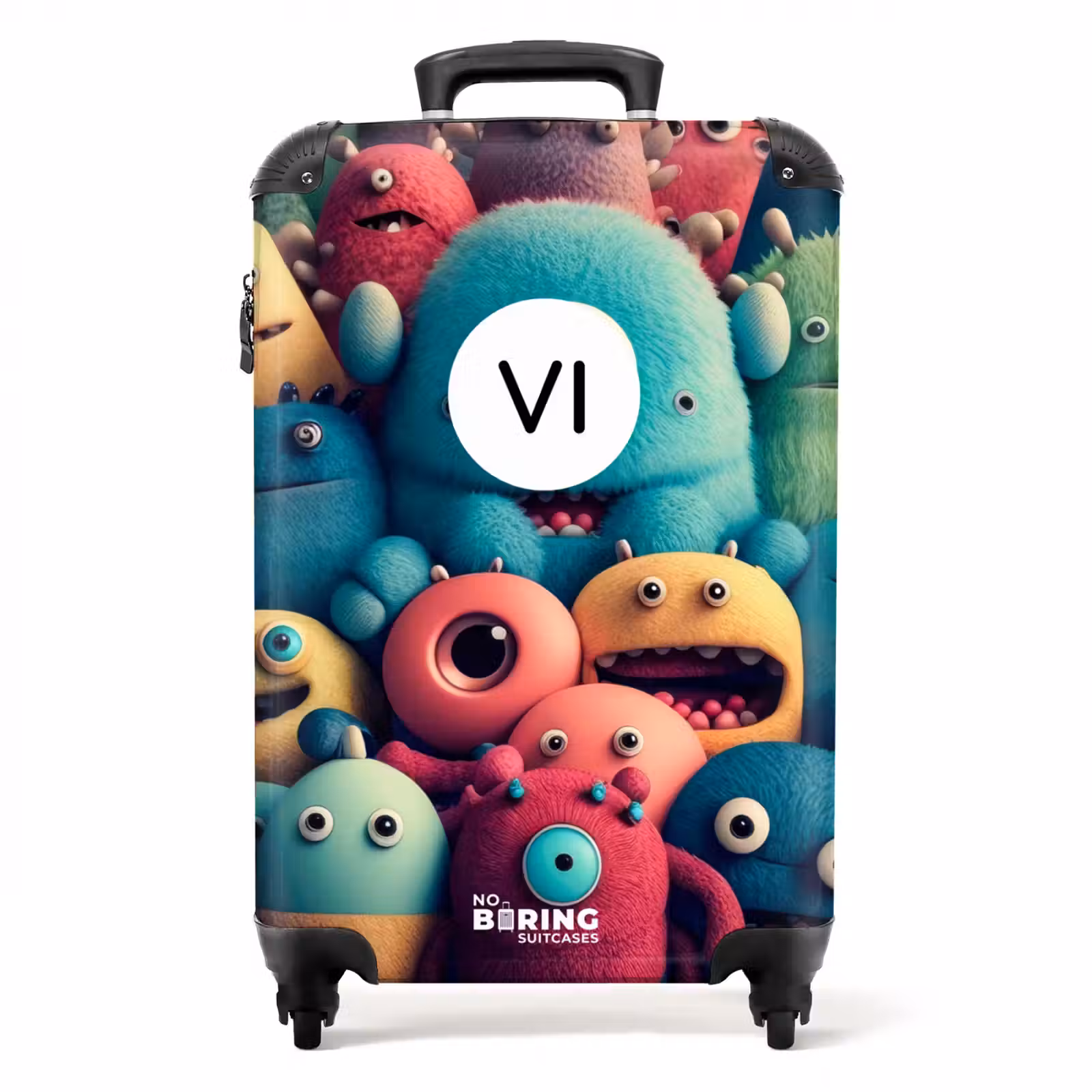 Valise avec nom - Foule de monstres — 1