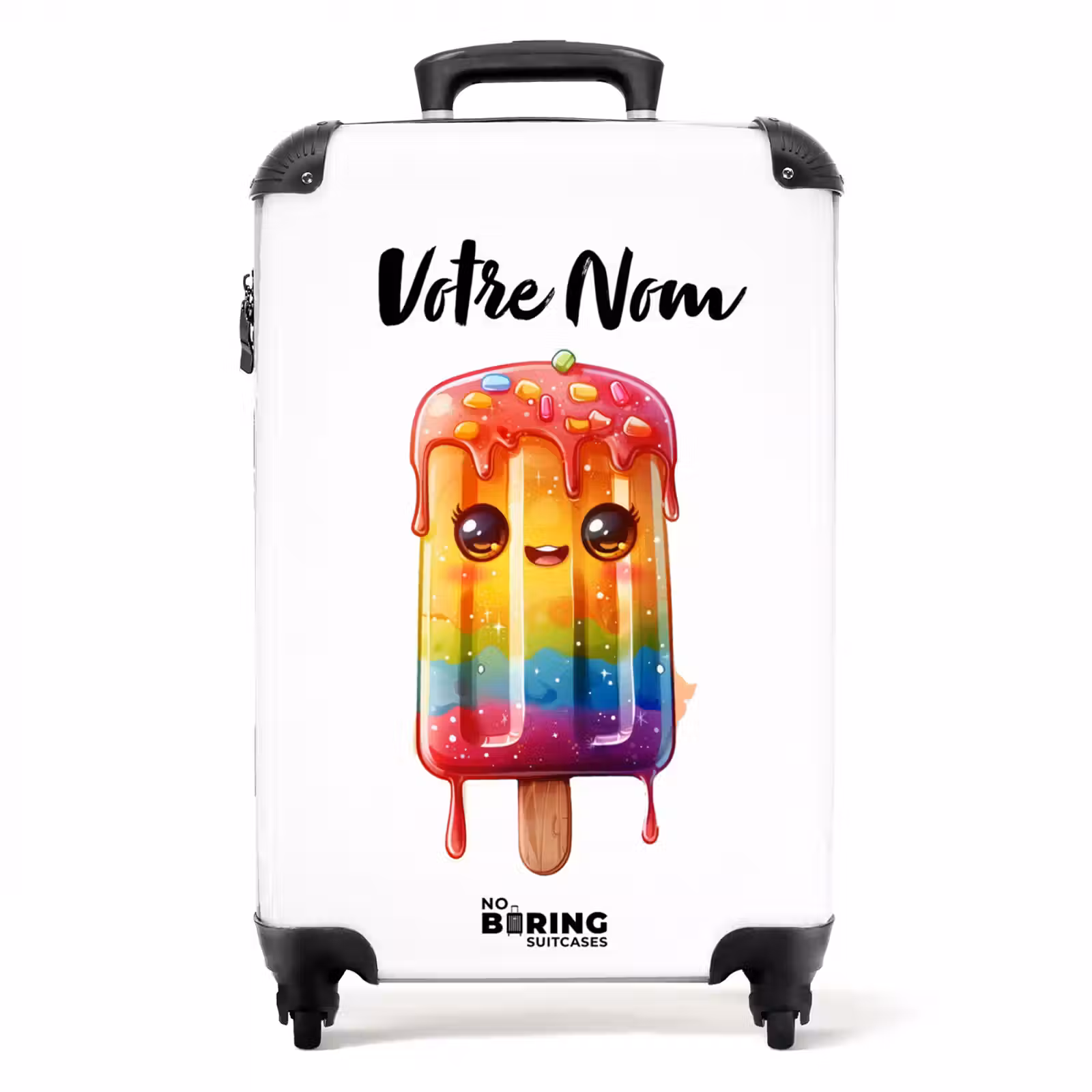 Valise avec nom - Glace arc-en-ciel Ruby — 1
