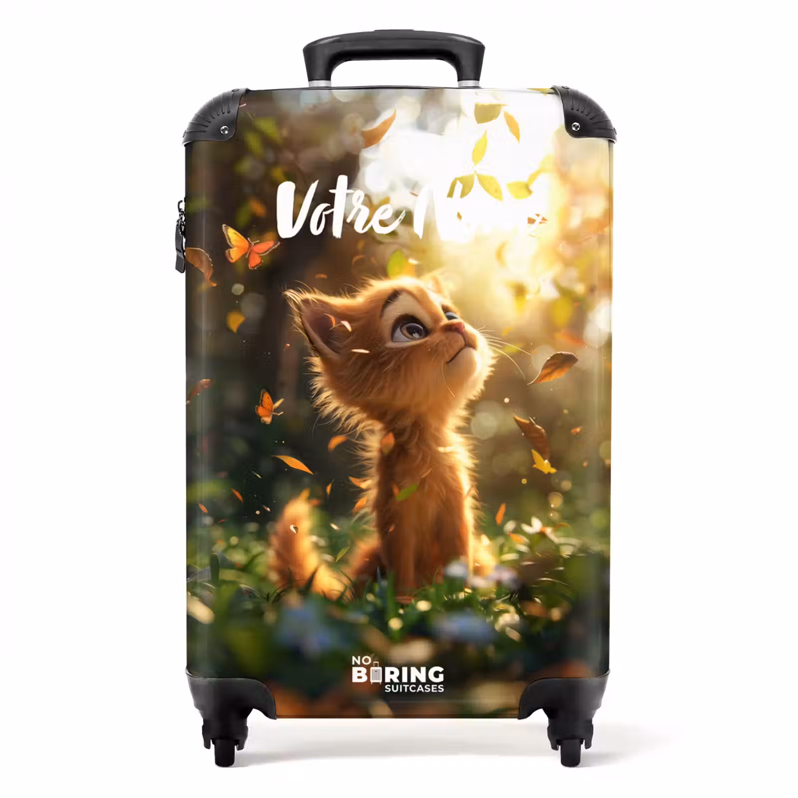 Valise avec nom - Henri le chat d'automne — 1