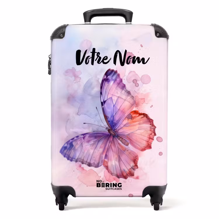 Valise avec nom - Aquarelle Aurora — 1