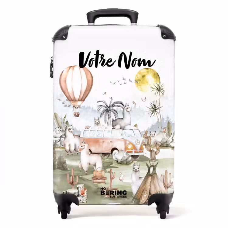 Valise avec nom - Aventure alpaga — 1