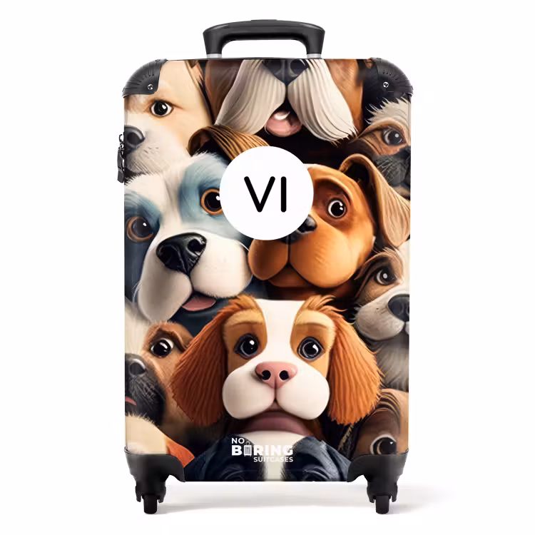 Valise avec nom - Bande aboyante — 1