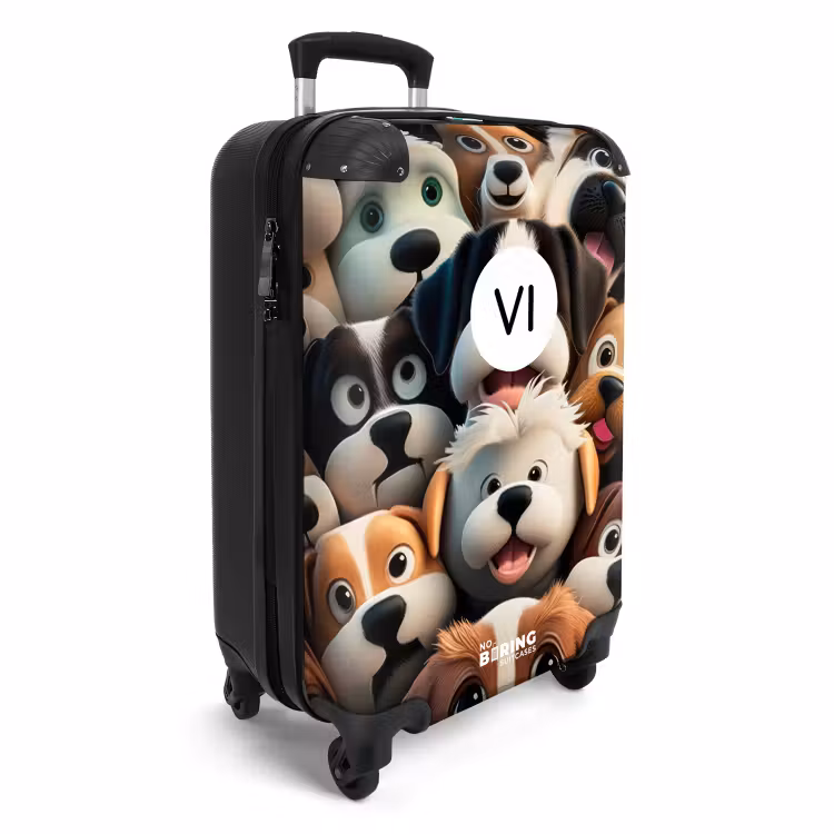 Valise avec nom - Chiots aboyants — 2