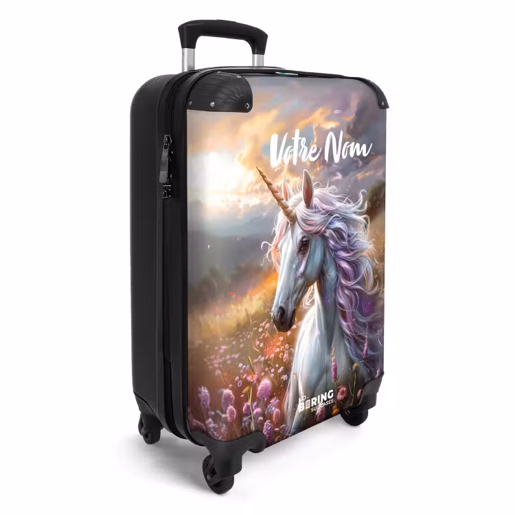 Valise avec nom - Corne de pintade pastel — 2
